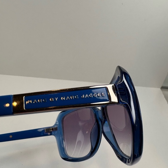 MARC JACOBS MMJ 370/S CLZ JJ 58•16•125 MARC JACOBS Blue Oversized Sunglasses - Picture 7 of 16